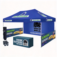 Tente d'exposition personnalisée en promotion, auvent escamotable avec parois latérales, stand de salon professionnel portable 10x10 10x20 FT, robuste pour l'extérieur
