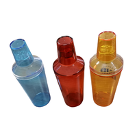 Verres à cocktail de 600 ml, verres à bière transparents, tasses à boire et mugs à bière en plastique, style classique pour bar et fête