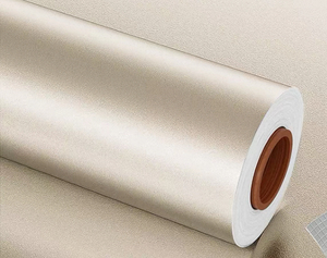 Chống cháy PVC kim loại tự dính hình nền chải vàng films cho đồ nội thất tủ & thang máy và thương mại văn phòng - Product Image 5