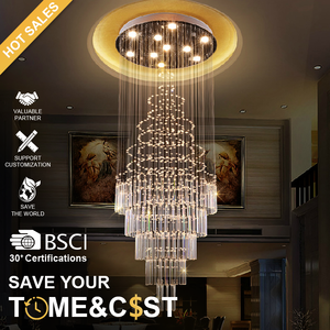 ENSEMBLE luxe mariage lustre en gros coeur K9 cristal lumière moderne nordique LED Restaurant décoratif pendentif lumière - Product Image 1
