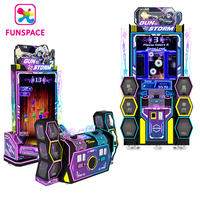 Funspace Simulateur de tir de pistolet léger à pièces Machine de jeu d'arcade de tir de pistolet laser à 2 joueurs