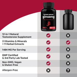 <span class=keywords><strong>Capsules</strong></span> de <span class=keywords><strong>Ginseng</strong></span> Coréen et Extrait de Curcuma Rouge en Poudre OEM/ODM Marque Privée – Énergie, Concentration et Performance pour Adultes - Product Image 5