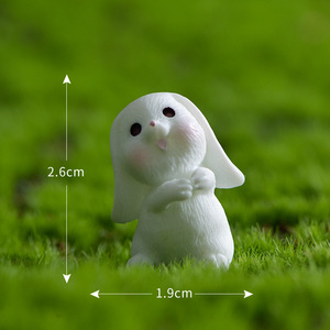 Nuovo Modello di Coniglietto Bianco Industrioso in Resina, Accessori Decorativi per Micro-Paesaggi e Giardinaggio Fai-da-Te, Ornamento Vivace e Carino - Product Image 6