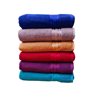 Bulk Supply 100% Cotton Dobby Border <b>Towels</b> Thick Soft Absorbent Bath <b>Towels</b> with Hand and <b>Face</b> <b>Towels</b> for Hospitality Industry - Product Image 1