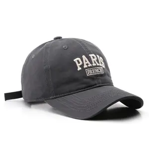 Wholesale High Quality 6 Panel Embroidered Custom Dad Hat Customize Logo Sport Baseball Cap