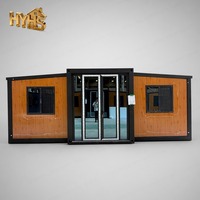 Maison Modulaire Conteneurisée Moderne Étanche Préfabriquée 20ft 40ft à Double Aile – Hôtel/Villa de Luxe Modulaire avec Cuisine