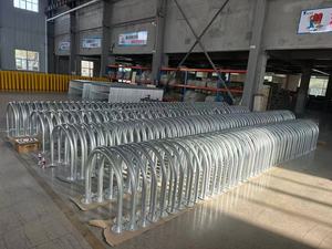 Portabiciclette a Cerchio Zincato Montato a Parete in Acciaio Q235 Resistente - Product Image 5