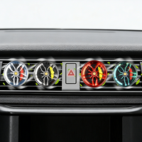 Diffuseur de parfum rotatif pour grille d'aération de voiture, design créatif en forme de moyeu de roue, ornement de parfum pour l'intérieur de la voiture