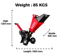 K-maxpower – mini broyeur de bois, haute performance, TUV CE 7hp, alimenté à l'essence, petite branche d'arbre