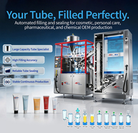 Machine de remplissage et de scellage de tubes entièrement automatique avec contrôle servo PLC, 200 ml, 60 BPM, remplisseuse de tubes de dentifrice, crème, cosmétiques à grande vitesse