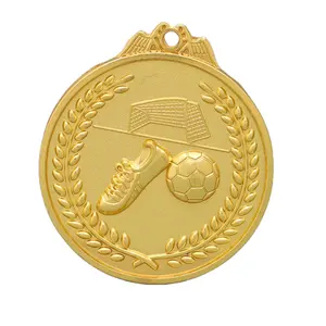 Nobao Wholesale Cheap Design Your Own Zinc Alloy 3D Metal Souvenir Soccer Custom Metal Sport Medal