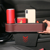 Organisateur de siège de voiture multifonctionnel en cuir, très vendu, pour le côté de la console automobile