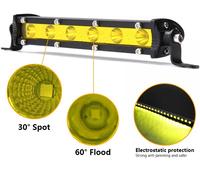 18-108W Petites barres lumineuses à LED à une rangée Nouvelle condition Wrangler pour les projecteurs de travail d'ingénierie automobile et moto