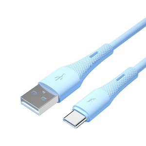 Câble de données en silicone ignifuge 3A personnalisé double USB Type-C C à charge rapide PD 60W compatible avec PD 27W personnalisable - Product Image 5