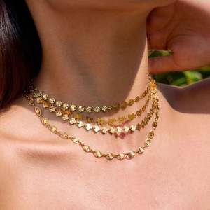 Collar de Mariposa Elegante y Moderno, Antideslustre, de Acero Inoxidable, Chapado en Oro de 14k y 18k, para Novias - Product Image 2