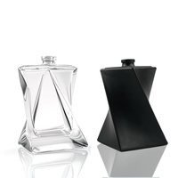 Flacon de parfum en verre de luxe de 75 ml, nouveau design, emballage transparent, flacon de parfum pour homme, flacon vaporisateur de parfum