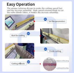 Cortadora Automática de Persianas Enrollables Ultrasónica EISENKO, Acero Inoxidable, Pantalla Táctil LCD, Certificación CE, 2000W, Máquina de Corte de Tela PLC - Product Image 5