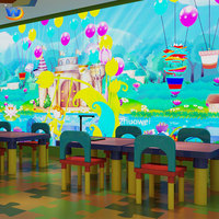 Peinture interactive 3D, 6 thèmes de jeu 3D, peinture interactive, immersion, projection murale, dessin, scanner, projection murale