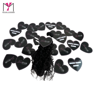Custom Waterproof PVC Hair Tags Heart-Shaped Hang Tags Sustainable Paper <b>Labels</b> String Style Printed Design - Product Image 2