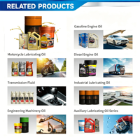 Huile moteur à essence OEM avec logo personnalisé SL 10W-40 Protection lubrifiante 1L en bouteille transparente (12 bouteilles)