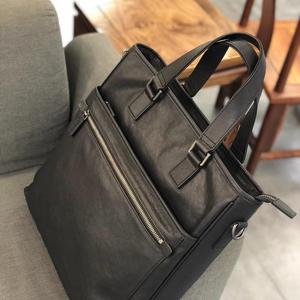 Sac de transport vertical de luxe en cuir vintage grande capacité, sac fourre-tout professionnel en cuir de vachette authentique, prix direct fournisseur boutique - Product Image 3