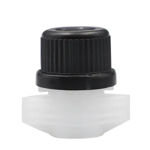 Bec et bouchon en plastique de bonne qualité LW019, bec de 16mm de diamètre avec bouchon à vis, bouchon de poche de jus