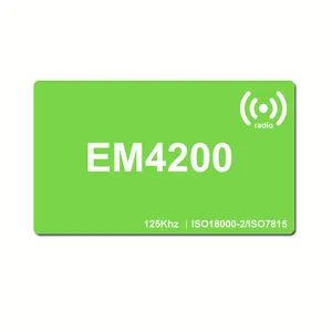 ISO7815 저주파 125khz rfid EM4200 카드