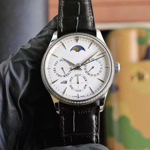 Reloj de Negocios para Hombre de Alta Calidad con Logotipo Personalizado, Incrustaciones de Moissanita de Tres Puntas, Calendario Perpetuo y Fase Lunar, Superventas - Product Image 1