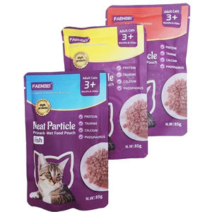 Großhandels preis Gesunde nahrhafte Hühner soße Nasses Katzenfutter OEM Frischer Beutel Paket Protein Rich <span class=keywords><strong>Cat</strong></span> Snack und Pet Treats - Product Image 2