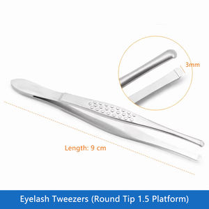 Pinzas Médicas <span class=keywords><strong>para</strong></span> Pestañas de Acero Inoxidable con Punta Redonda/Cuadrada de 7.5cm/7.8cm/9cm <span class=keywords><strong>para</strong></span> Uso Hospitalario y en Escuelas de Medicina - Product Image 6