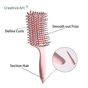 Spazzola Arricciante Originale Brevettata all'Ingrosso, Ecologica in Nylon con Ventilazione in Paglia di Grano - Product Image 2