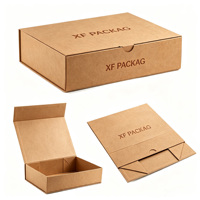 Boîtes cadeaux en carton rigide magnétique noir pliables avec impressions de logo personnalisées