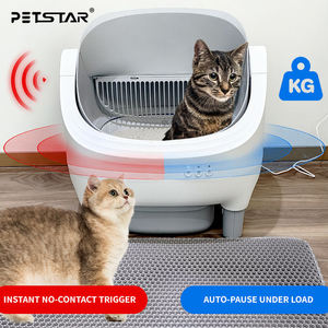 Caja de arena para gatos inteligente de diseño abierto moderno de Venta caliente Control de olores autolimpiante automático Sensores DE SEGURIDAD duales Fácil de limpiar Grande - Product Image 4