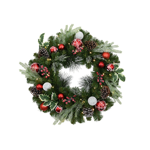 Guirlande de Noël artificielle en PVC personnalisée en gros, guirlande de Noël en PVC à suspendre au mur pour décoration intérieure - Product Image 2