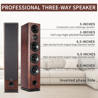 Altavoz de torre de alta gama, nivel 2.0, altavoz frontal para sala de estar, tres frecuencias, pasivo, HiFi, tipo suelo, altavoz de madera para sistema estéreo doméstico