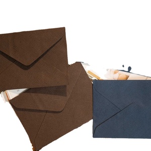 Lot de 10 enveloppes vintage pour invitations de mariage, cartes de vœux, enveloppes d'envoi, enveloppes en <span class=keywords><strong>chanvre</strong></span> tissé - Product Image 2
