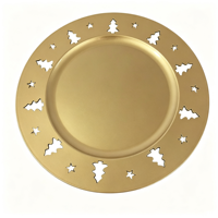 Assiettes en plastique jetables pour la décoration de fêtes, mariages et événements, Assiettes Thème Arbre de Naissance