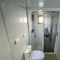Maison pliable de style simple, extensible, 20/40 pieds, peut être utilisée comme 1 à 4 chambres, et convient à la vie familiale
