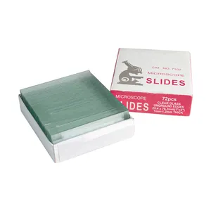 Pre-Cleaned Microscope Glass Slides Blank Ground Edge Glass Slides For Microscope Set