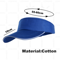 Haute qualité Protection solaire haut vide large bord coton blanc course casquettes de golf broderie personnalisée Logo pare-soleil chapeaux