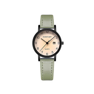 Nuevo Estilo de Reloj Ecológico para Estudiantes, Reloj de Cuarzo Simple de Moda para Mujer, Venta al por Mayor, Calendario Decorativo, Transmisión en Vivo, Correa Acrílica de 9 mm - Product Image 1