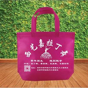 Sacs de courses rectangulaires personnalisables, écologiques, réutilisables, imprimés en couleur, en non-tissé, avec poignées en corde, pliables, avec fermeture éclair - Product Image 5