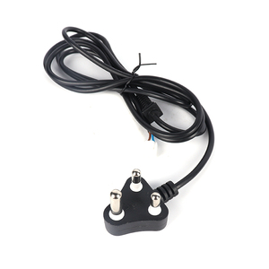 블랙 남아프리카 및 인도 <span class=keywords><strong>3</strong></span>코어 구리 PVC 전원 코드 H05VV-F 1*0.75mm 맞춤 길이 건설용 - Product Image 5