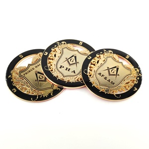 Emblema Masónico Redondo de Metal de 3 Pulgadas para Automóvil, Escudo de la Princesa Hall, PHA 357, Regalia Masónica - Product Image 4