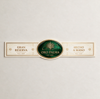 Etiquetas de Anillos para Cigarros Personalizadas de Lujo, Bandas Metálicas de Lámina Dorada para Cigarros de Tabaco Hechos a Mano, Logotipo de Marca, Decoración de Empaque Premium