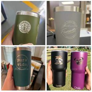 Máquina de marcado de grabado láser de fibra de impresora de logotipo de vasos de velocidad rápida con grabador rotativo de tazas <span class=keywords><strong>Yeti</strong></span> de acero inoxidable - Product Image 3