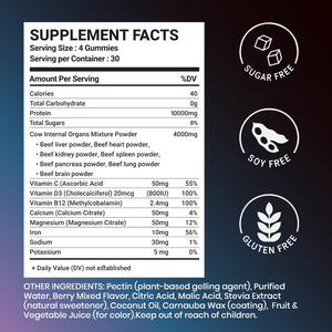 Gummies protéinés végétaliens à base de plantes, sans sucre, collation riche en protéines pour la <span class=keywords><strong>musculation</strong></span> et une alimentation saine et sportive - Product Image 2