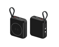 Power Bank Kapasitas Tinggi 10000mAh Ringkas Tren Terbaru 22.5W PD Pengisian Cepat QI 2.0 Nirkabel Magnetik Layar LCD Pabrik OME Terbaik