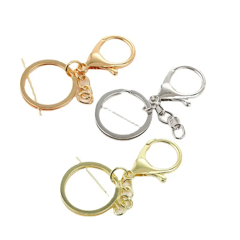 33mm*70mm Key Chain Metal Lobster Clasp Hook Key Chains Key Ring Chain for Bag Toys Accessories