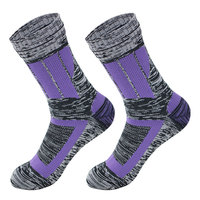 Chaussettes de sport respirantes unisexes pour l'hiver, chaussettes thermiques rembourrées, écologiques, pour les sports de plein air, design personnalisé, séchage rapide, imperméables